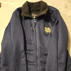 Antigua Blue Performance Jacket with Full-Length Zipper